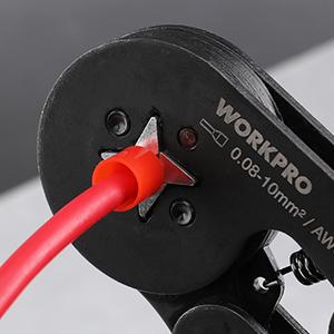 #JumpstartSale WORKPRO Ferrule Crimping Tool Kit, AWG 28-7 Self-adjustable Ratchet Wire Crimping Tool, Crimper Plier Set with 800 COUNTS Wire Terminals Crimping Connectors Wire End Ferrules