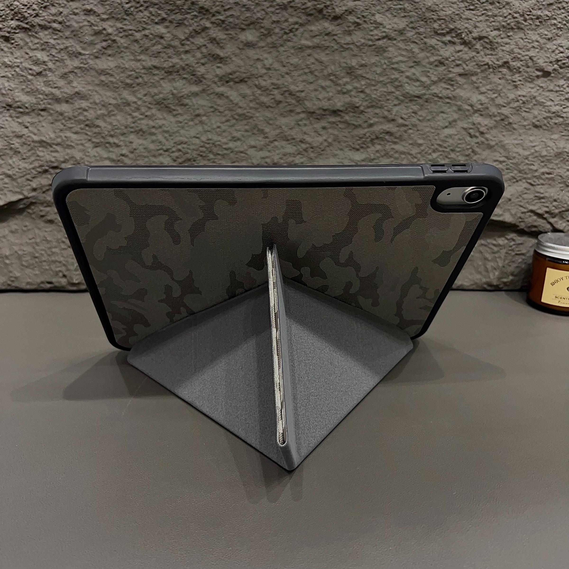 Creative Military Camo Foldable Tablet Case for iPad 11/10 Gen, Pro 11/12.9 Inch, Air 11/13, Anti-Drop Protective Cover, Tablet Casing