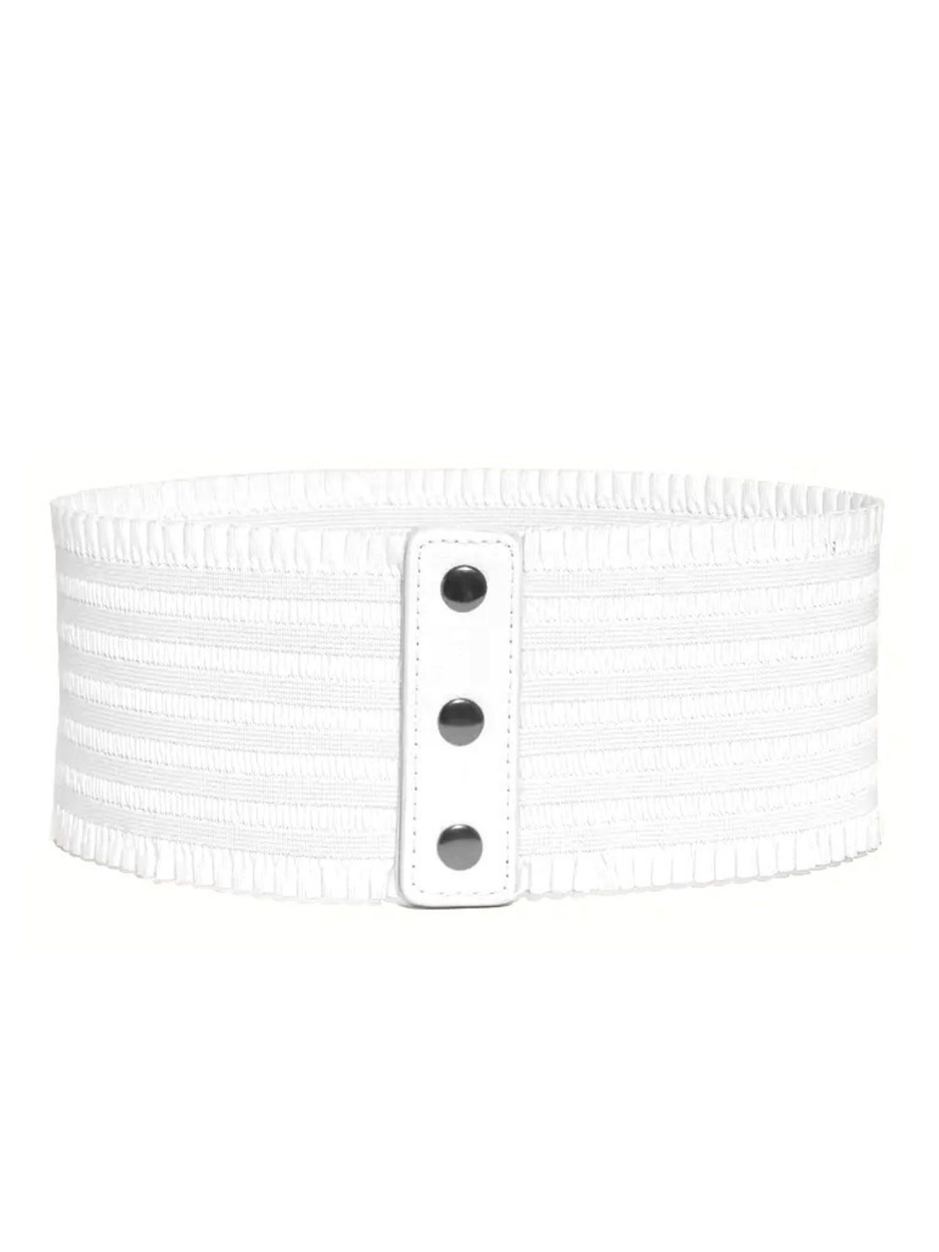 Elegant Women's Elastic Waist Belt, Bohemian Style Wide Waist Wrap, Fashionable Versatile Design, Available in Multiple Colors, Statement Belts