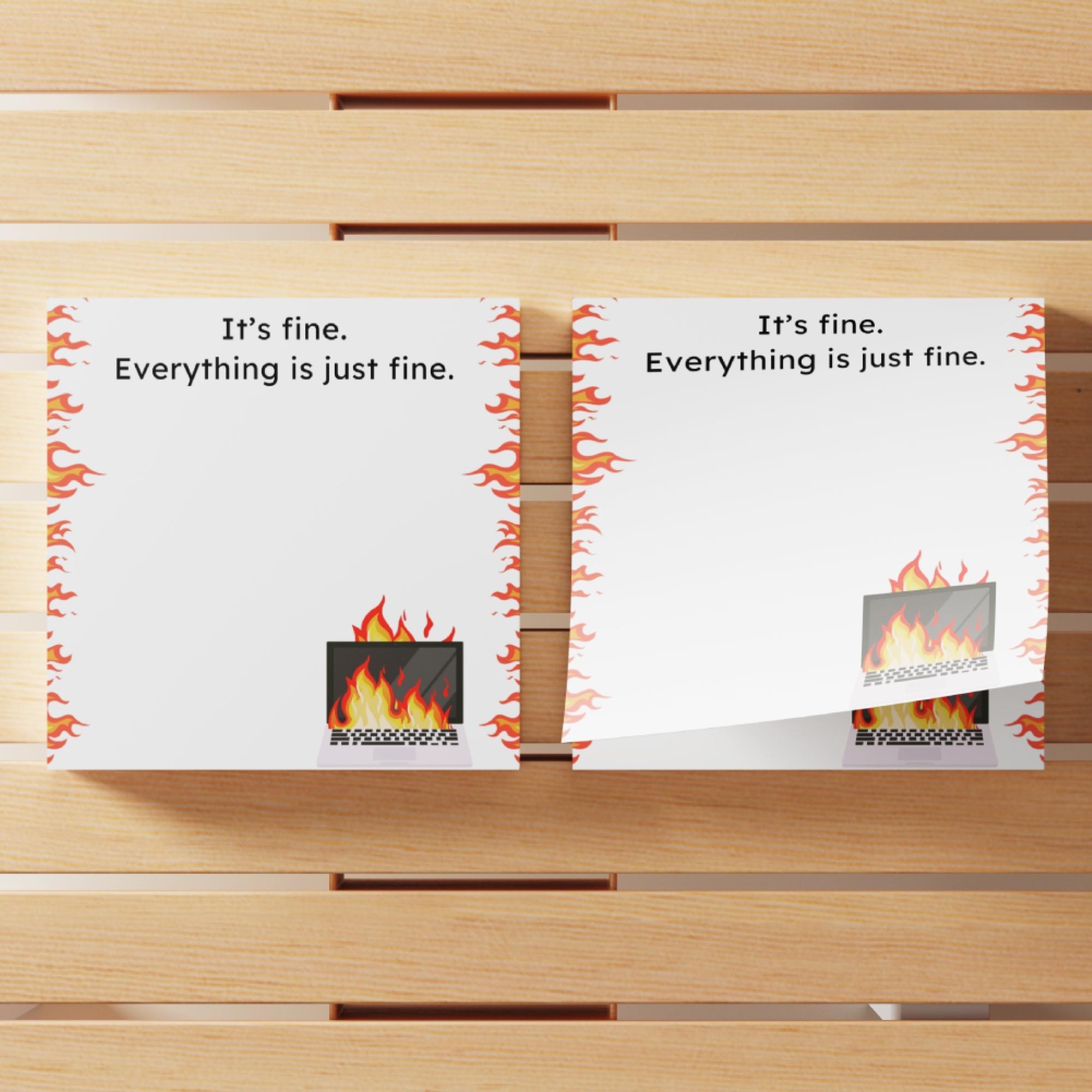 Funny Office Sticky Notebook, 4 Counts/set 3x3 Inch Funny Office Note Pad, Adhesive Sticky Note for School Office Home Supplies