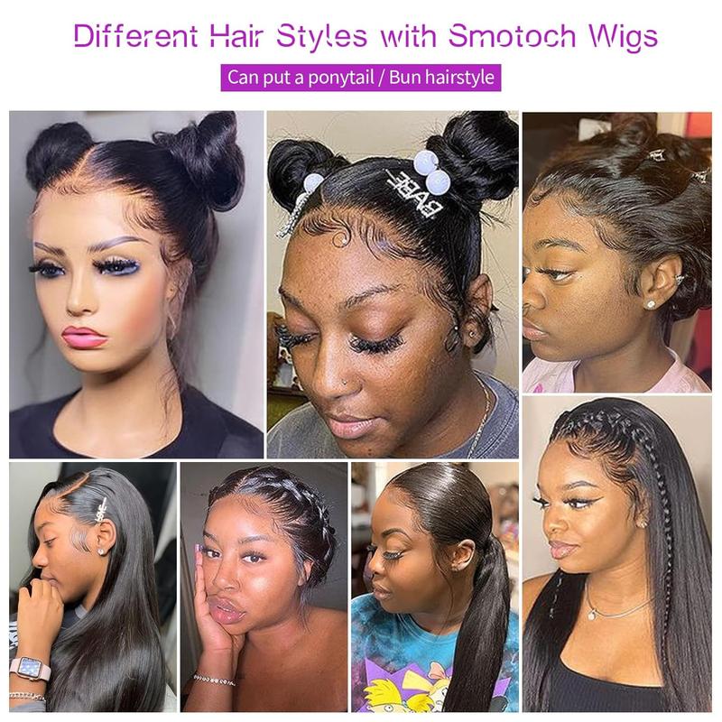 Bling Hair Clearence Sale 13x6 Lace Wigs Straight Brazilian Human Hair Transparent Lace Frontal Wigs For Women Pre Plucked Natural Hairline 180% 30 32 Inch