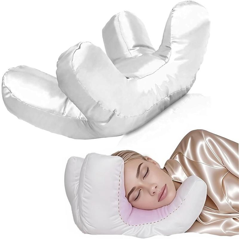 Face massage pillow, soft face pillow, high-quality beauty pillow, ultimate sleeping comfort, washable silk pillowcase, plush and silky polyester filling, meet all sleeping needs