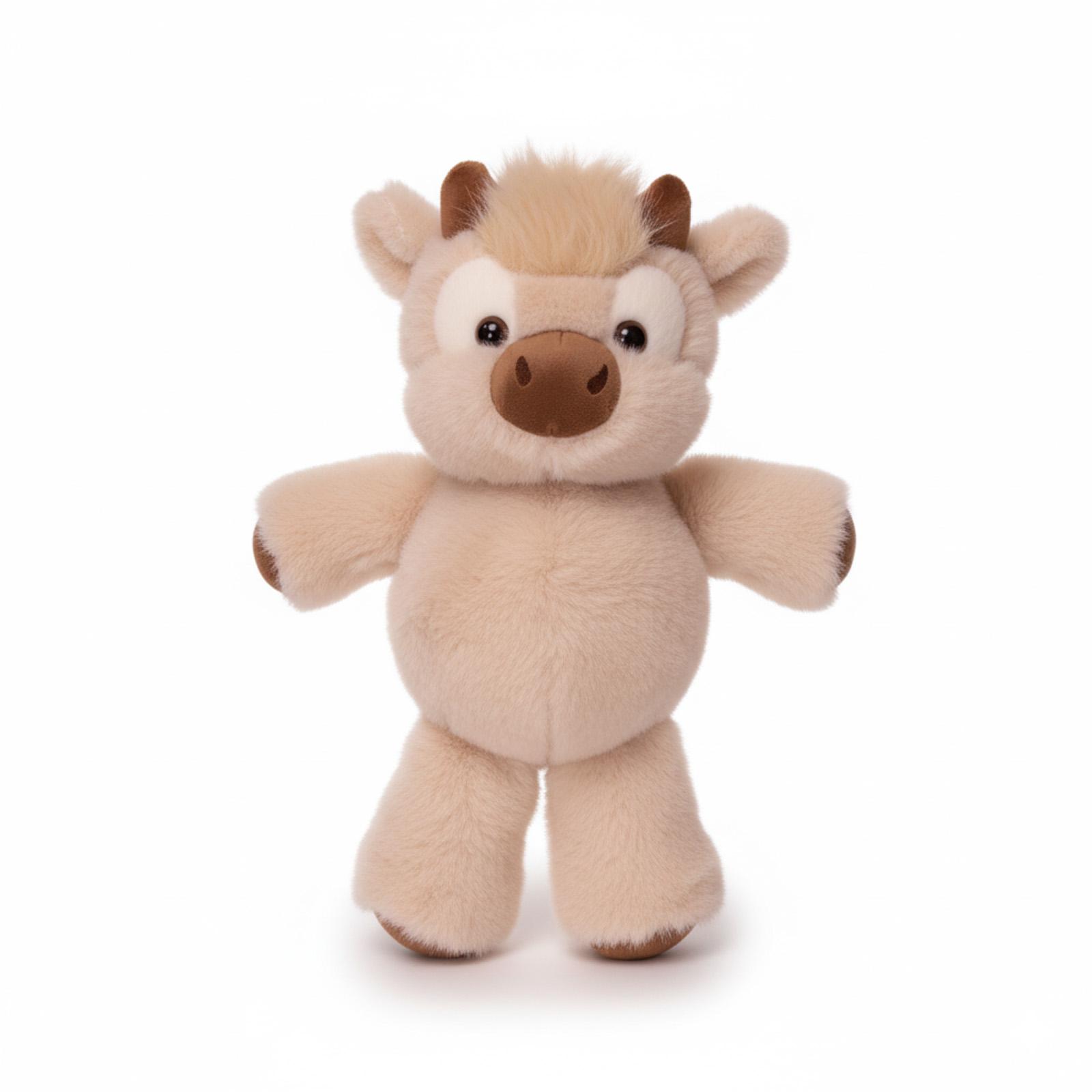 Running Series | 17.7" Running Cow Stuffed Animal Plush Highland Cow Bull Toys Cattle Doll Birthday Gifts for Adults & Kids