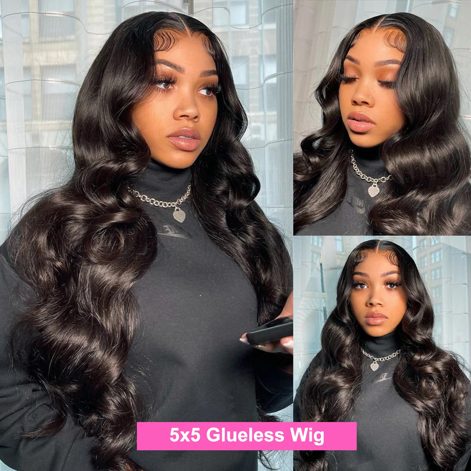 Bling Hair 5x5 Lace Closure Wigs Glueless Wig Human Hair Ready To Wear Bleach Knot 6x4 Body Wave Pre plucked Ready To Go Wigs Pre Cut Lace 180 Density #dealsforyoudays