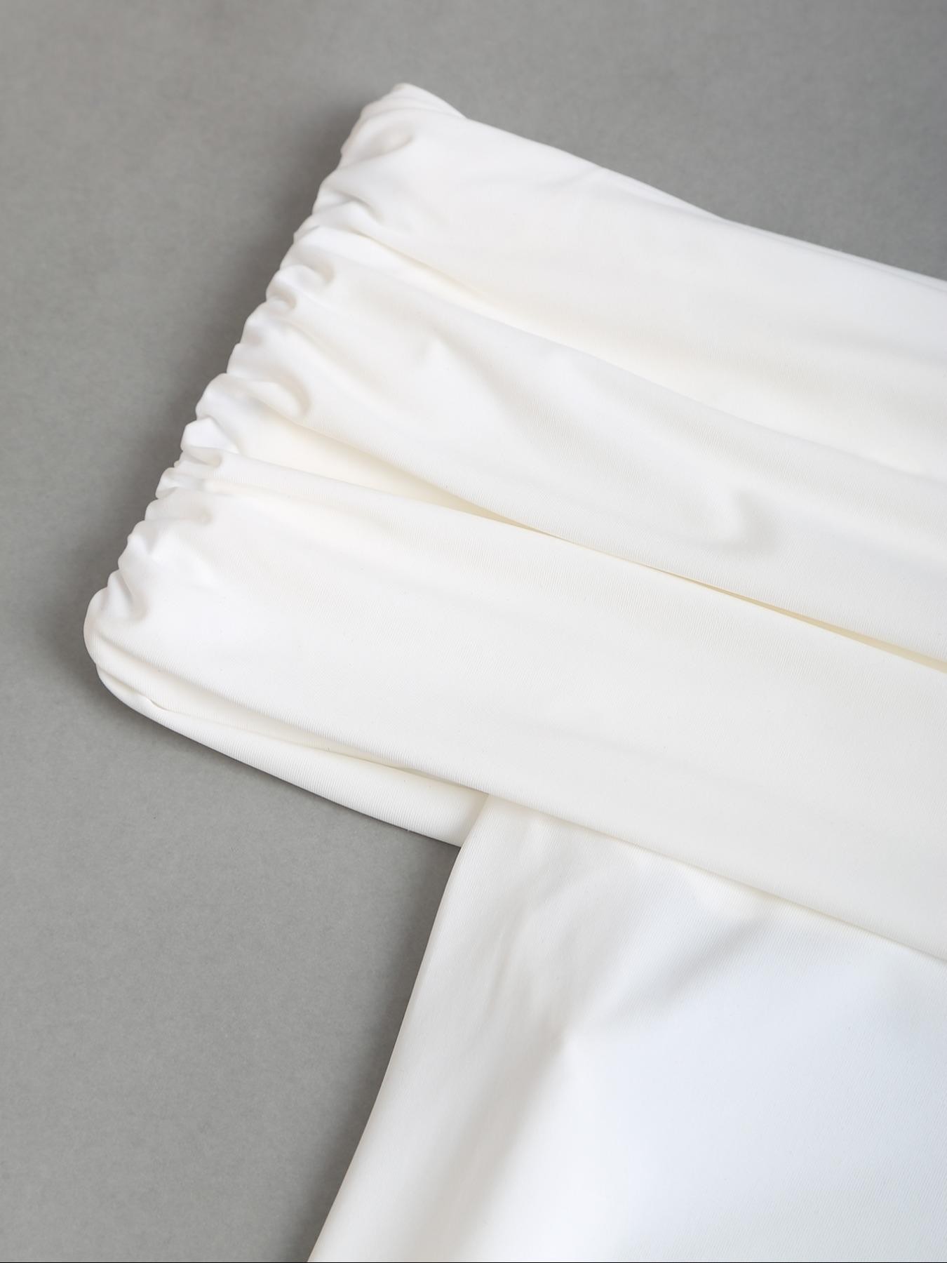 2026 Summer New Women's Elegant One-Shoulder Backless Long Slim Fit Dress, Casual Plain Pattern, Fashionable Ladies' Clothing