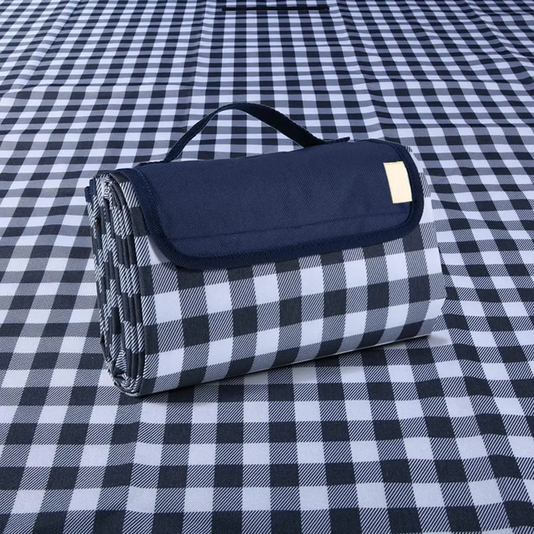 Outdoor Picnic Blankets, Extra Large Beach Blanket, Foldable Lightweight Waterproof Sand Mat, Picnic Blanket 80" x 60" for Beach Camping Hiking Park Patio (Dark Blue, 80x60 inch),Bulk,multi-functional