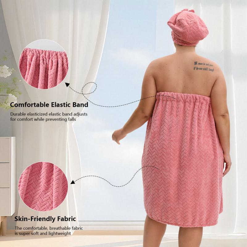 3-piece Set Extra-Large Bath Skirt + Princess Shower Cap,  Sizes 80*210Cm350Gsm, Thickened Bath Skirt, Ideal For Home Use, Adjustable With Suitable For M-XXXXL, Travel, Sauna, And Spa, Dimensions 31.49*82.67In