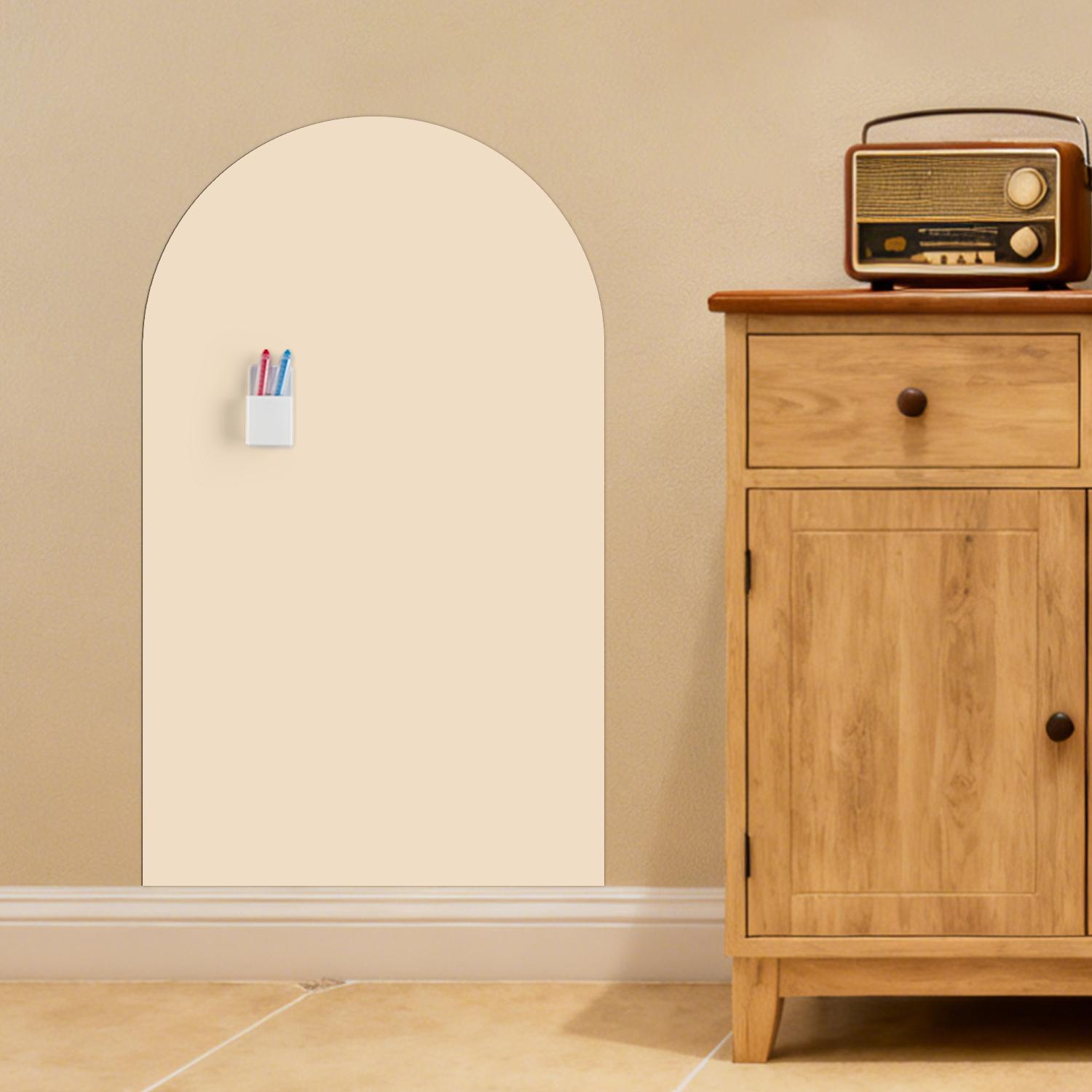 Arched Magnetic Whiteboard Sticker, Erasable, Self-Adhesive, Reusable, Writable Wall Whiteboard, Ideal for Classroom, Kids, Home School