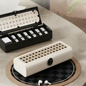 Vintage Style Multi-Functional Data Line Storage Box, Desktop Organizer for Phone Charging Cables, Cord Management, Jewelry & Accessories Holder, Jewelry Storage Unit