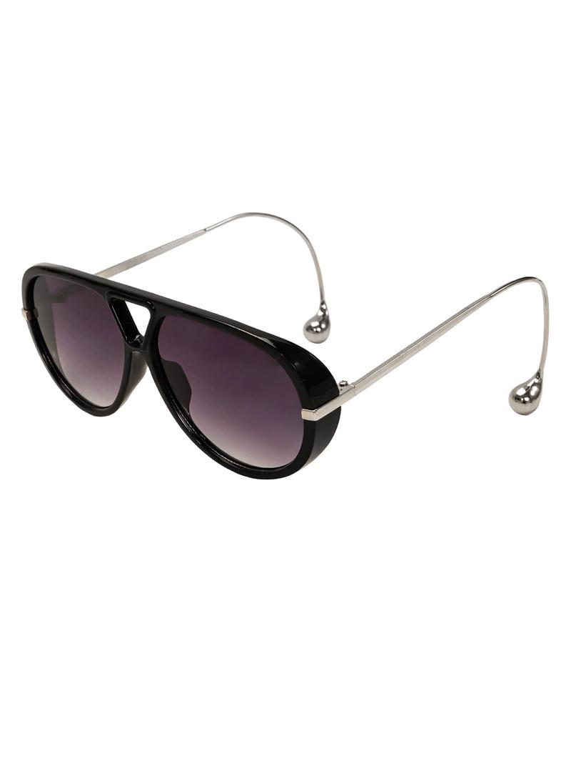70s Retro Vibe! Women’s Luxury Oversized Aviator Sunglasses 2025 - Earring Accent & Big Shield Frame