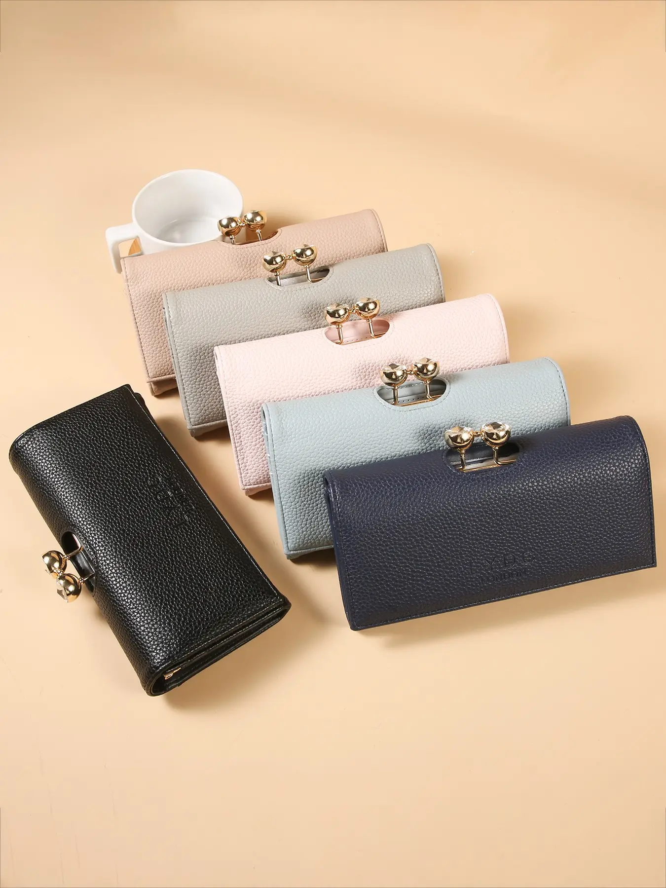 New Diamond Clip Fashionable Wallet for Women, Luxury Multi-Card Slot Zipper Coin Purse Card Holder, Stylish Ladies' Money Bag