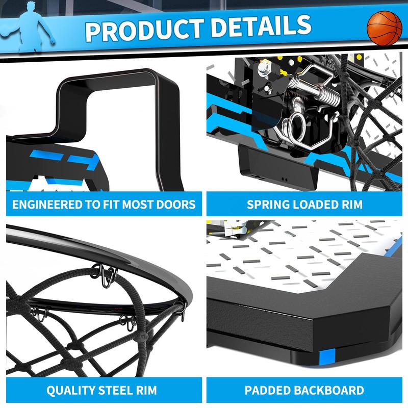 Basketball Hoop Indoor , Mini Basketball Hoop with 4 Balls, Basketball Toys