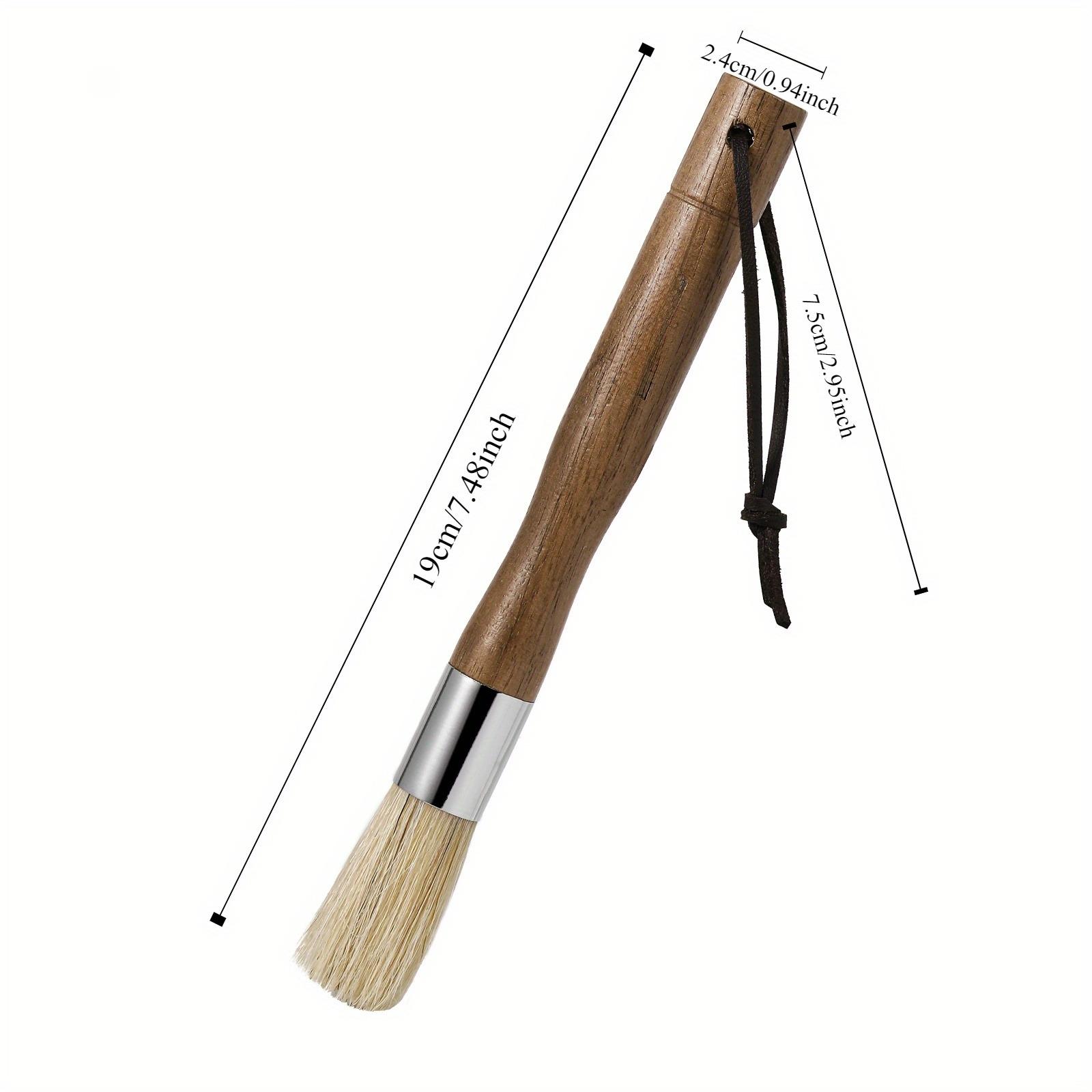 Coffee Grinder Cleaning Brush Natural Walnut Handle & Bristles Dusting Espresso Brush Barista Home Kitchen Accessories