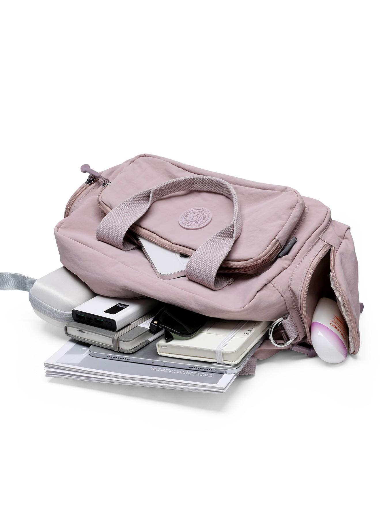 Lightweight Waterproof Travel Crossbody Bag, Detachable Wide Strap, Multiple Pockets, Large Capacity, Women's Yoga Gym Bag, Business Trip Backpack, Gym Workout Bag, Sports Gym Bag, Fitness Bag