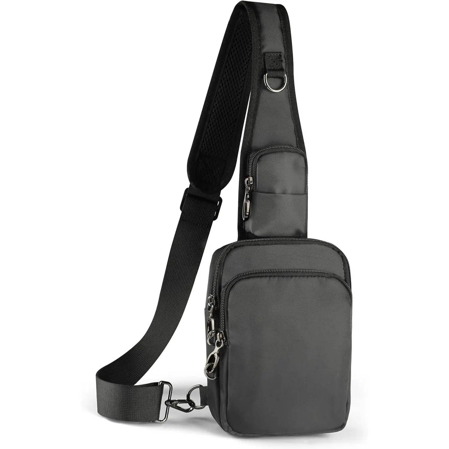 Sling Bag, Crossbody Bag with Zipper Lock, RFID Blocking & Water Resistant for Men and Women