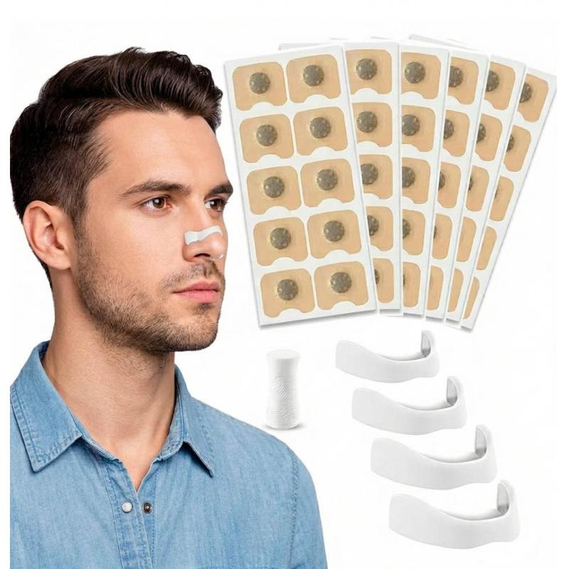 A Nose Clip Kit, 4 Nose Clips + 1 Extractor , Sports Breathing Set, Comfortable Non-powered Breathing Aid, Designed for a Snug Fit on the Nose, Suitable for Sports and Daily Use, Ideal for Outdoor Sports