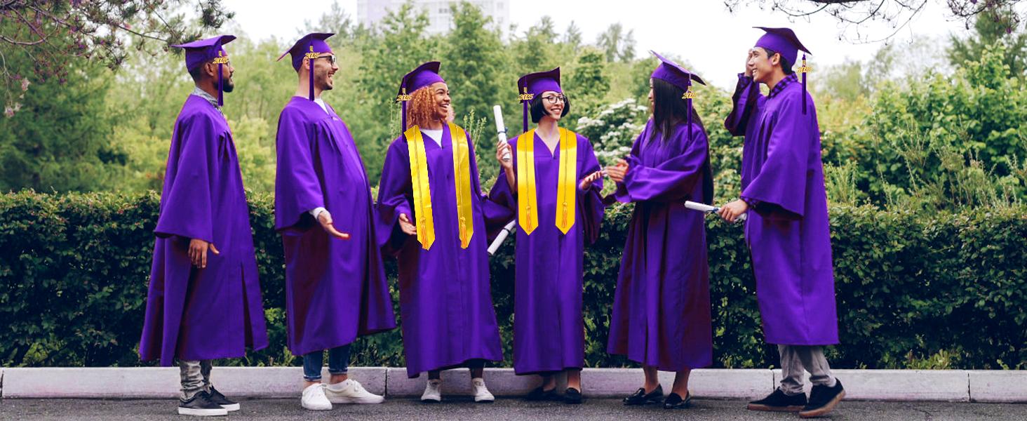 Matte Graduation Cap and Gown 2026 Set with Tassel Graduation for High School College Bachelor