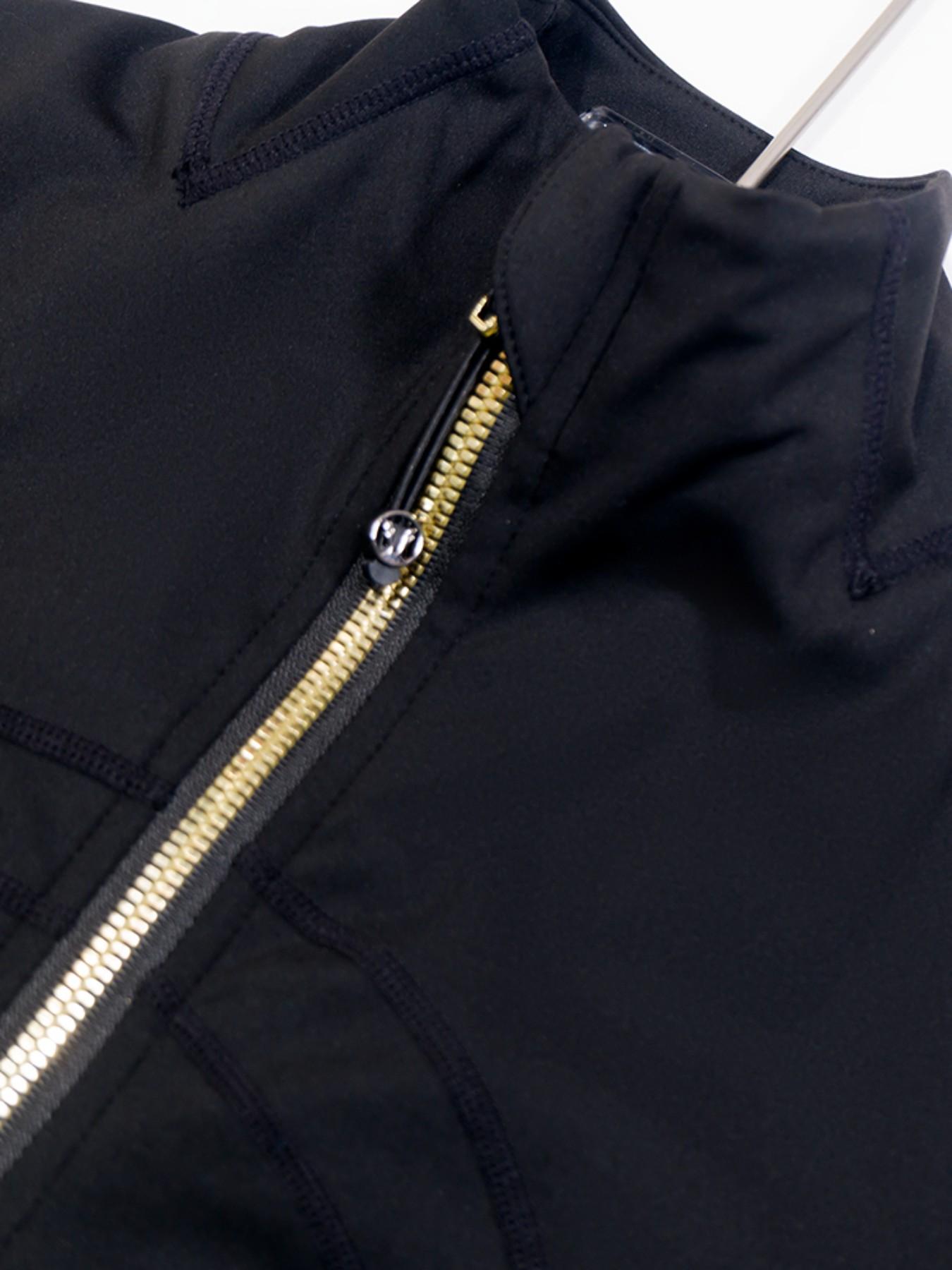 Spring Thin Stand Collar Fitted Jacket Zipper Running Sports Coat Fitness Yoga Top, Women's Casual Outerwear, Sporty Breathable Outerwear