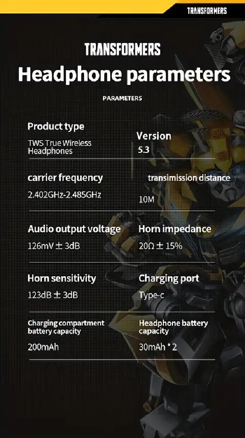 TRANSFORMERS TF-T05 Open Ear Clip Earbuds Bluetooth 5.4 Wireless Headphones with HD mic and 60 Hours Music Game Dual Mode,IPX4 Waterproof Fitness Running Earbuds