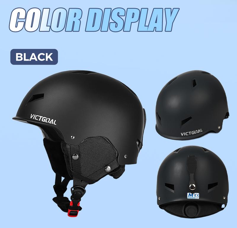 VICTGOAL Ski Helmet for Adults Youth Outdoor Snow Sports ,Snowboard Skateboard Helmet Half-covered Winter Snowmobile Helmet