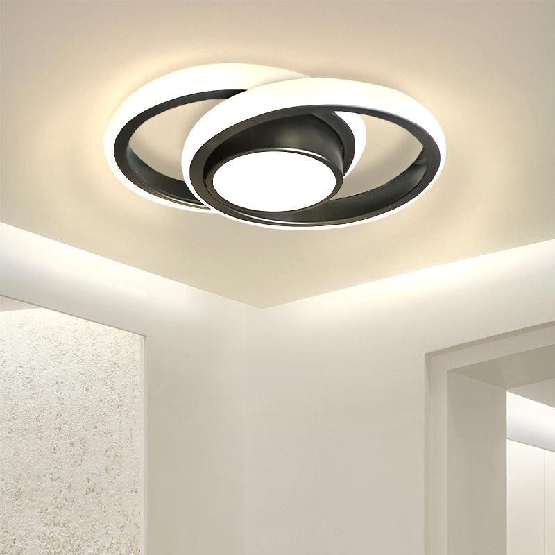 Modern LED Ceiling Light, Adjustable Dimmable Half-Inset Lighting, Home Decor Lamp for Kitchen Bedroom Living Room, Perfect Gift, Adjustable Dimming