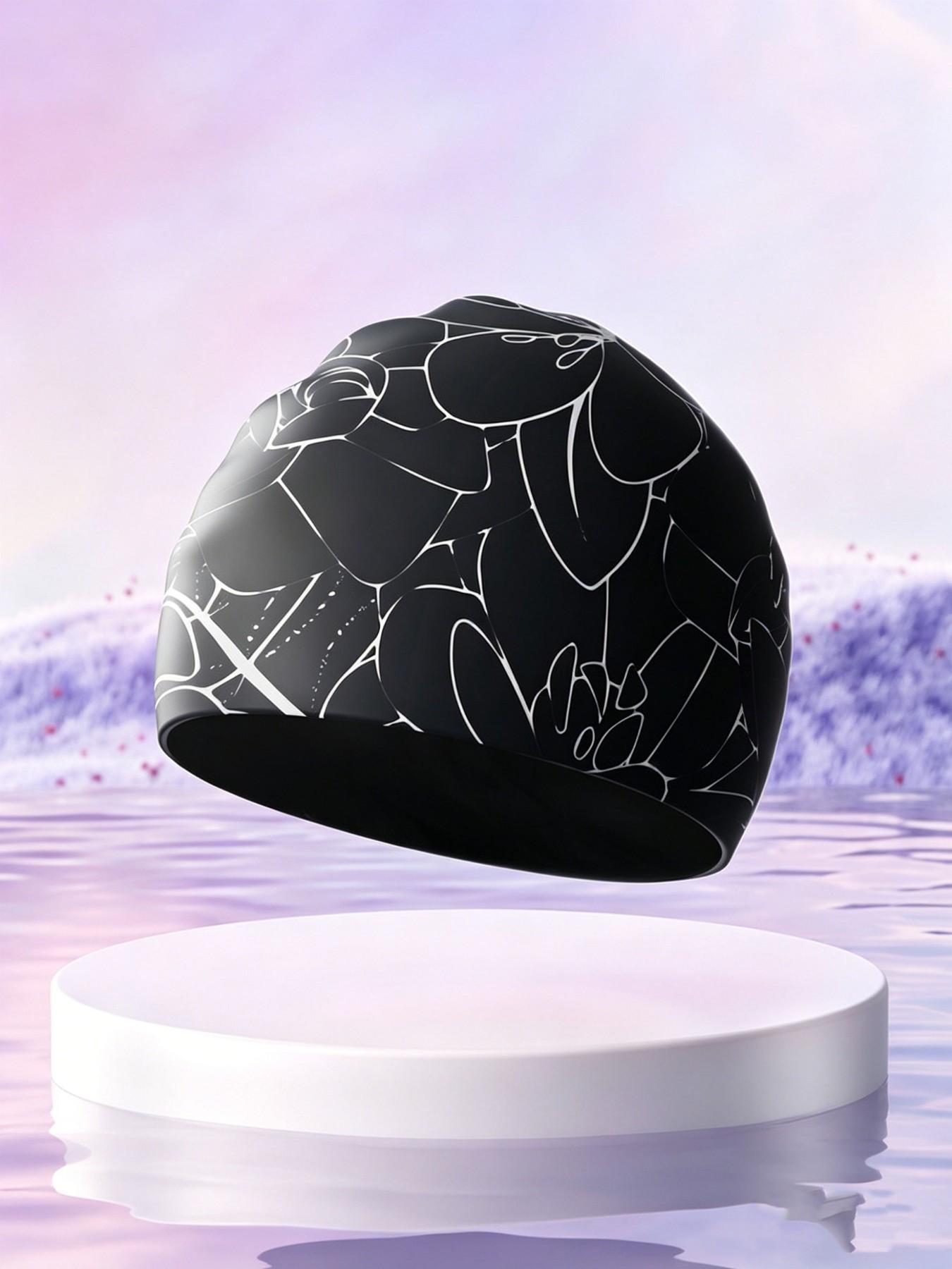 Adult Silicone Swim Cap, Large Size Sun Protection, Comfortable Fit, Unisex Professional Waterproof Training Hat, Ideal for Swimming