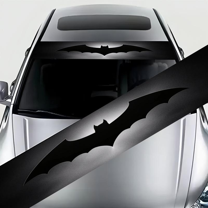 1-Piece Cool Black Bat Pattern Sticker - Waterproof and Scratch Resistant Vinyl Car Sticker - Self-Adhesive Vehicle Exterior/Interior, Laptop, Personalized Trim - Easy to Apply, No Residue Removal - Car Decals for Cars, Trucks, SUVs, Motorcycles