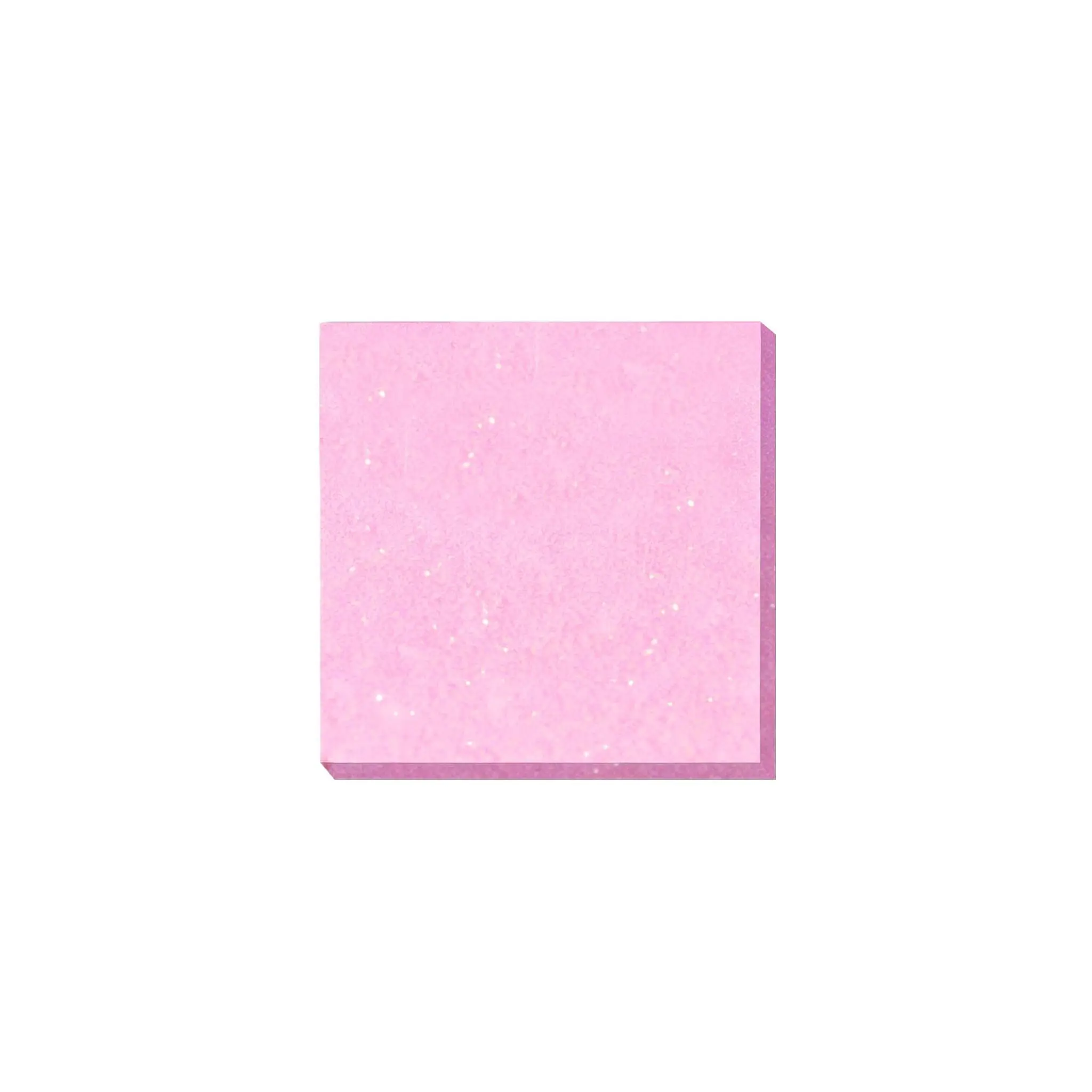 Women's Frosted Glitter Stardust Purple Transparent Self-Adhesive Labels, 12 Sheets, 3x3 in Glass-Like See-Through Stickers for Office, School Use,GIFT