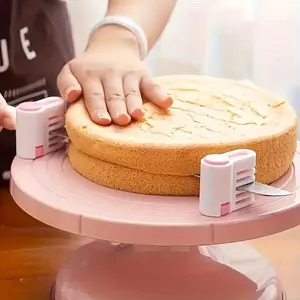 2 Sets of 5-Layer Bread Slicers and Cake Cutters, Creative Kitchen Baking Tools for Flat Slicing Bread Dough, Pastry, and Desserts, 2.09 X 1.81 Inches, for Restaurants/Food Trucks/Bakeries, Non-Food Contact Cake Cutting Tools, Perfect Gift for Baking