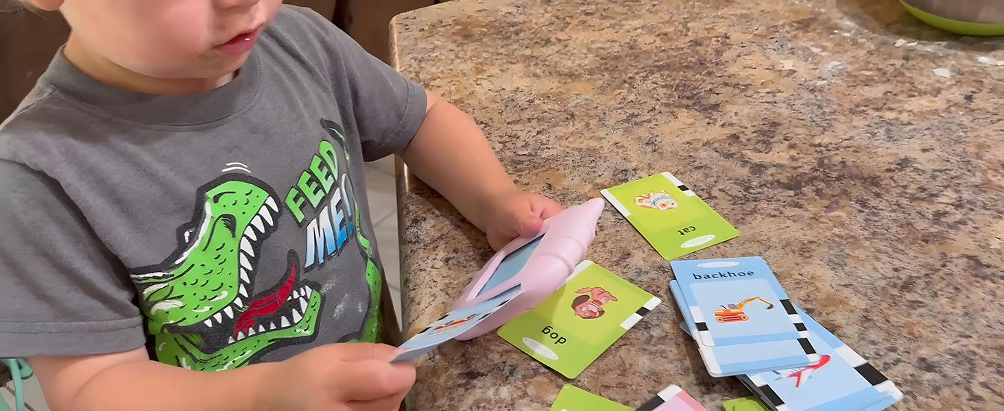 English Talking Flash Cards with 224 Sight Words,Montessori Toys,Speech Therapy Toys,Educational Learning Interactive Kids Toys