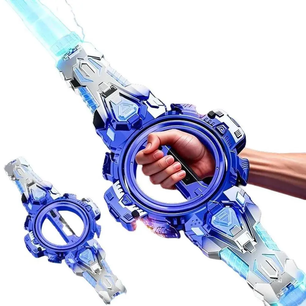 Cyberpunk Light Saber Toy, Flame Sword Dueling, Sound and Light Effects, Safe Eco-Friendly, Suitable for Adults and Kids, Gift Idea