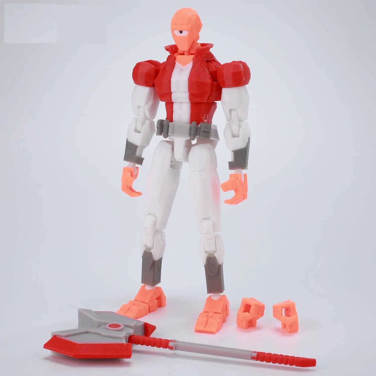 3D Printed Lucky13 Invincibles Tech Jacker Movable Soldier Multijoint Movable T13 Figurines Assembly Mecha Toy Holiday Gift