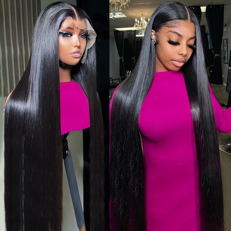 TikTokShopBlackFriday Bling Hair Straight 30 32 Inches 13x4 Transparent Lace Front Human Hair Wigs 13x6 Lace Frontal Wig 5X5 Lace Closure wig 180 Density #NovaTopFinds