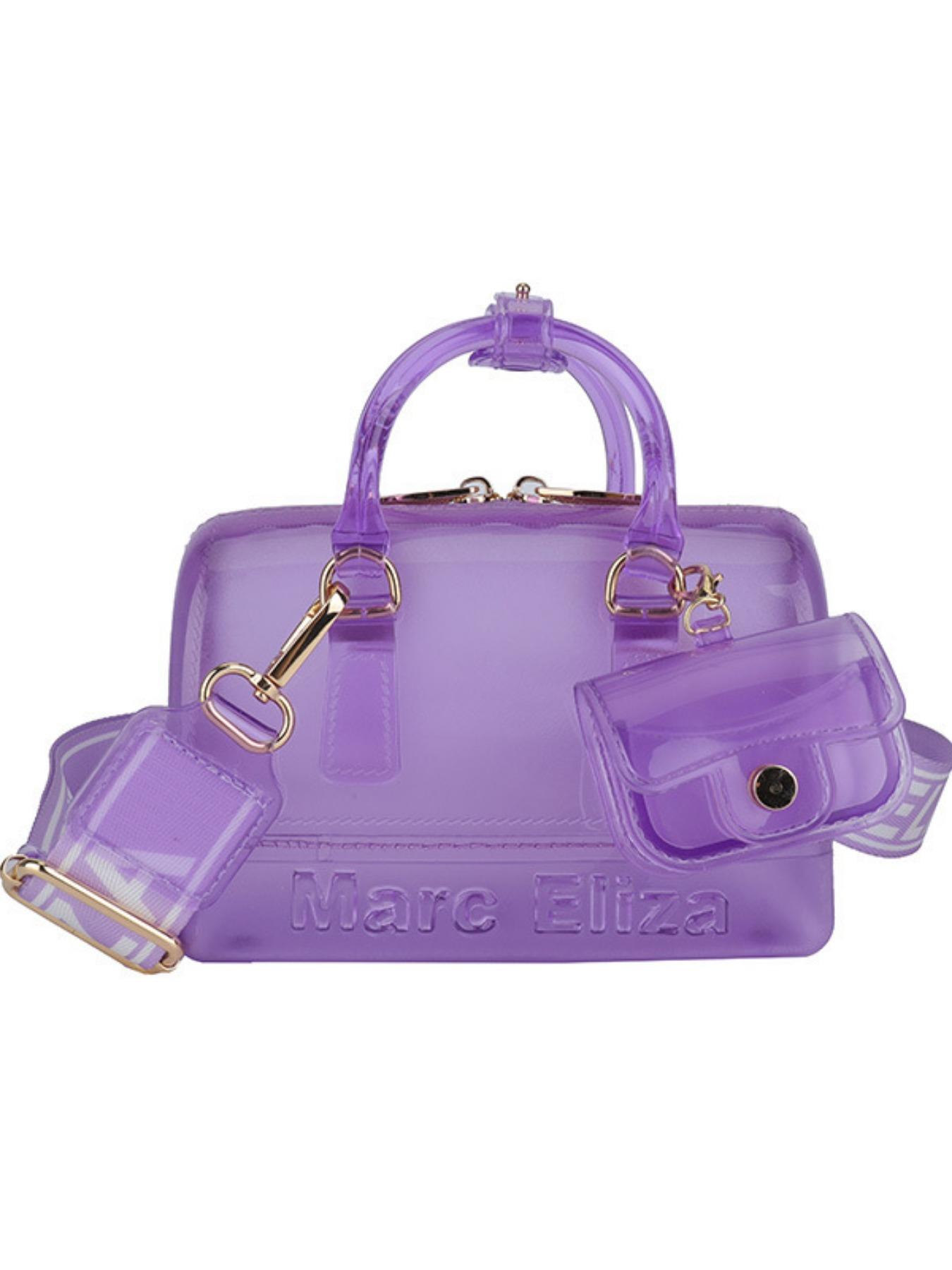 Fashionable 2026 Summer New PVC Transparent Jelly Handbag, Women's Mini Crossbody Bag with Earphone Pouch, Multiple Colors Available, Ideal for Students