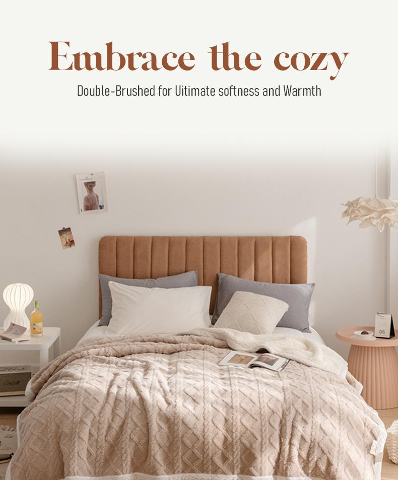 Snooztex Comfy Weighted Blanket – Double-Layer Thick Nordic Bedding Throw, New Arrival Ultra-Soft Microfiber Blanket for Modern Bedroom & Sofa, All-Season Cozy Comfort, Multiple Sizes Twin Queen King