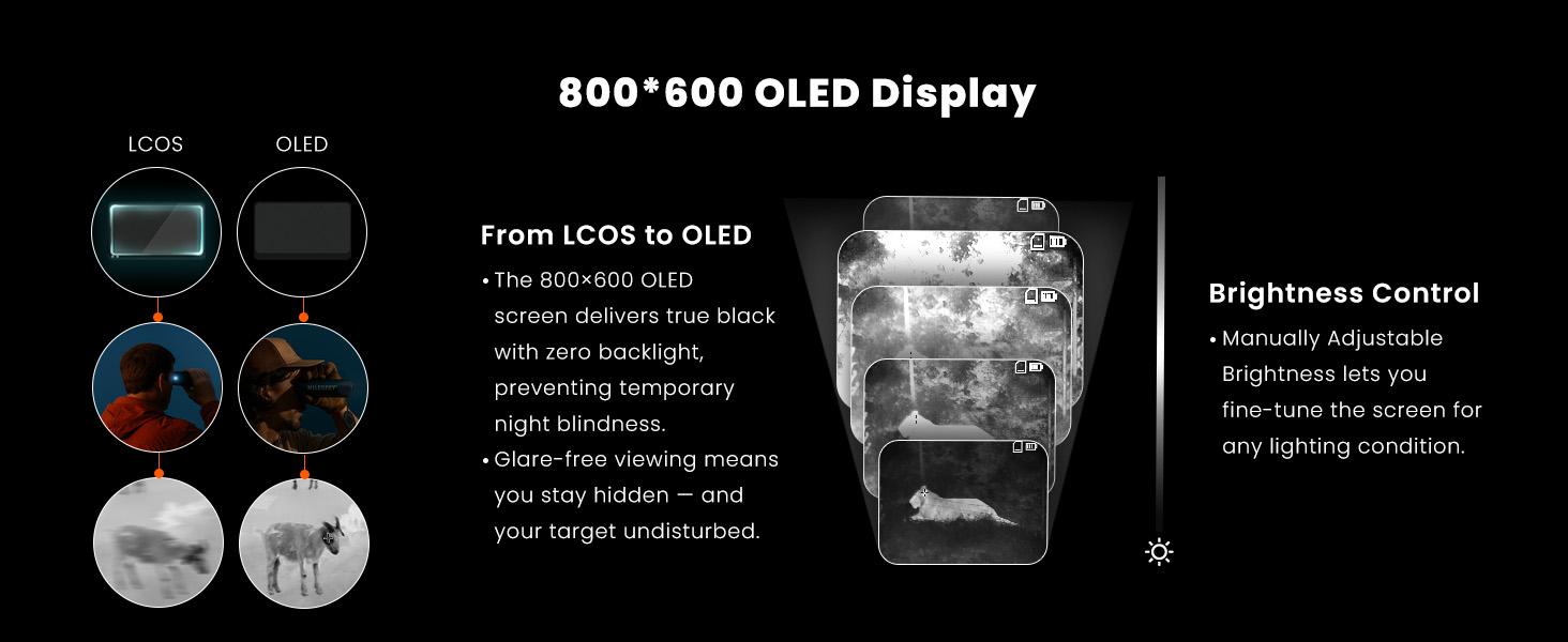 MiLESEEY TNV10 PRO Thermal Monocular 320x240 13mm 1000 Yards 50 Hz Aircraft Mg-Al Alloy Night Vision Handheld Imaging 4X Zoom Video Recording UHD Mode Outdoor Wildlife Hunting Gift,Christmas gift for man