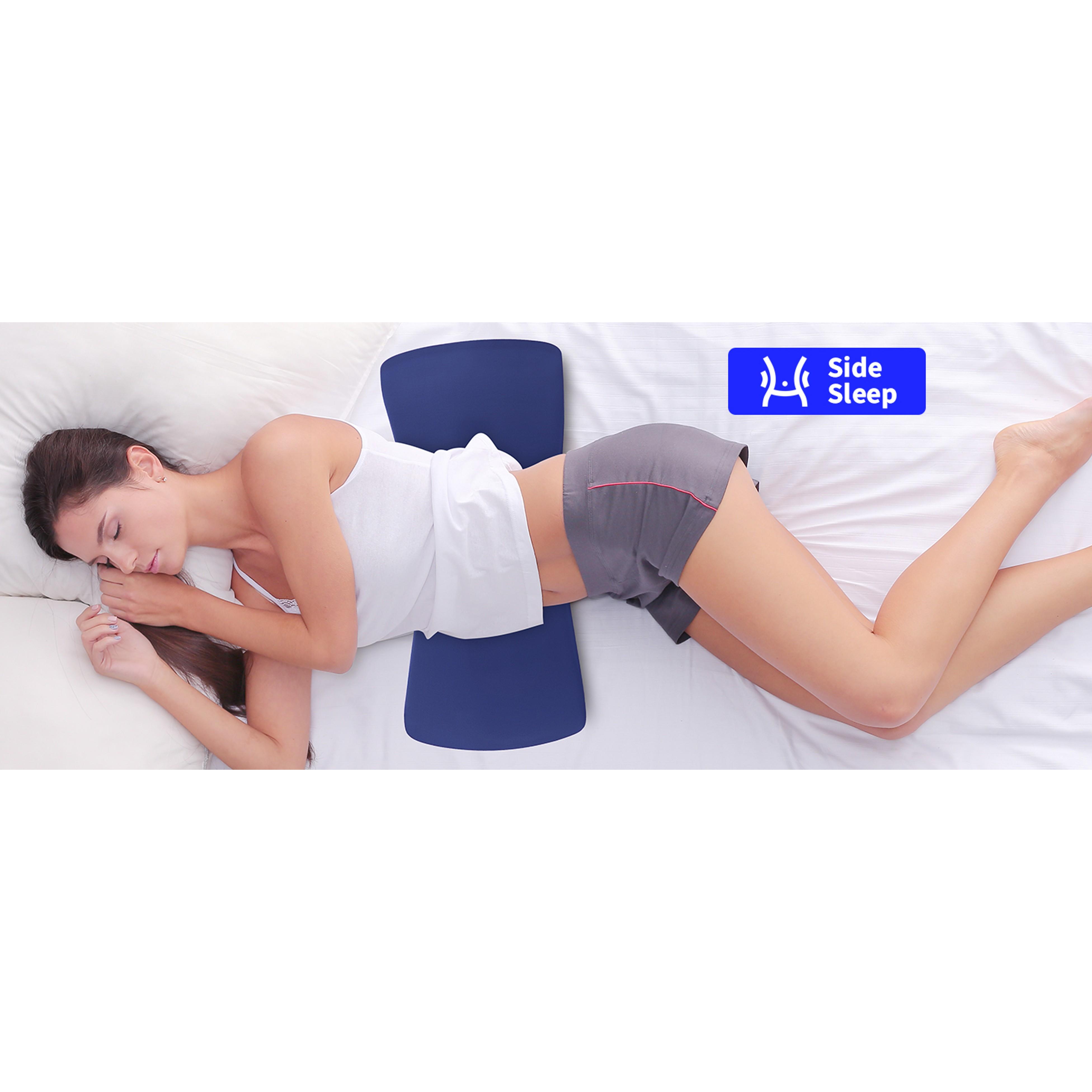 Lumbar Support Pillow for Bed Relief Back Pain: Lower Back Pillow for Sleeping - Memory Foam Waist Pillow - Cooling Back Bolster Pillow for Side, Back&Stomach Sleepers - Bed Rest Pillow for Car, Sofa
