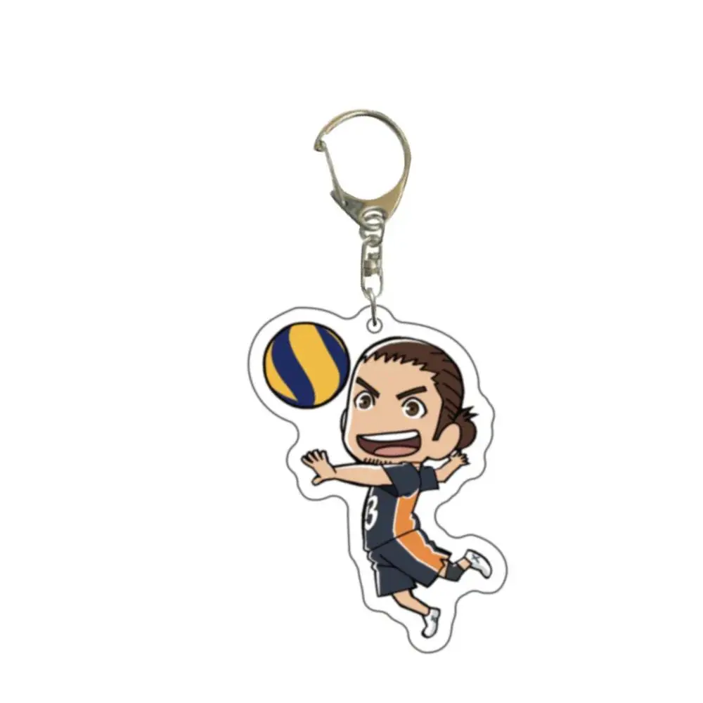Haikyuu!! Anime Merchandise Hinata Shoyo Kageyama Tobio Kozume Kenma Kuroo Tetsurou Acrylic Keychain Pendant Cute Accessories
