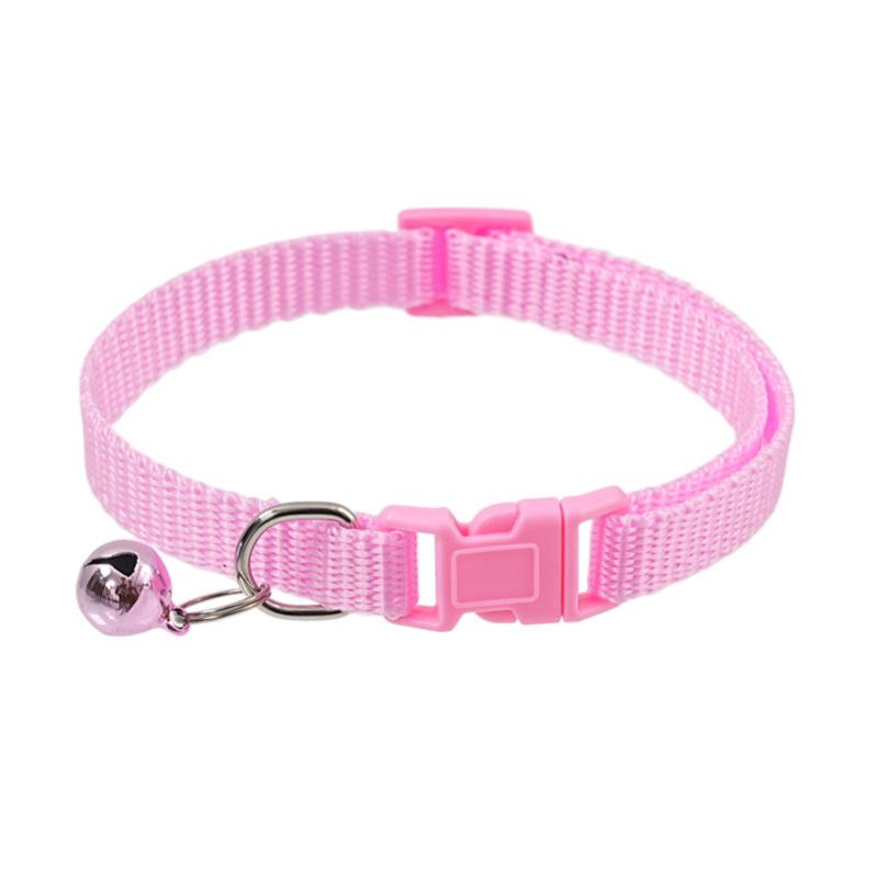 Mixed Color 10-Piece Cat Bell Collar Set, Simple Fashion Necklace, Adjustable Dog & Cat Collars, European Style, Stylish Pet Accessories