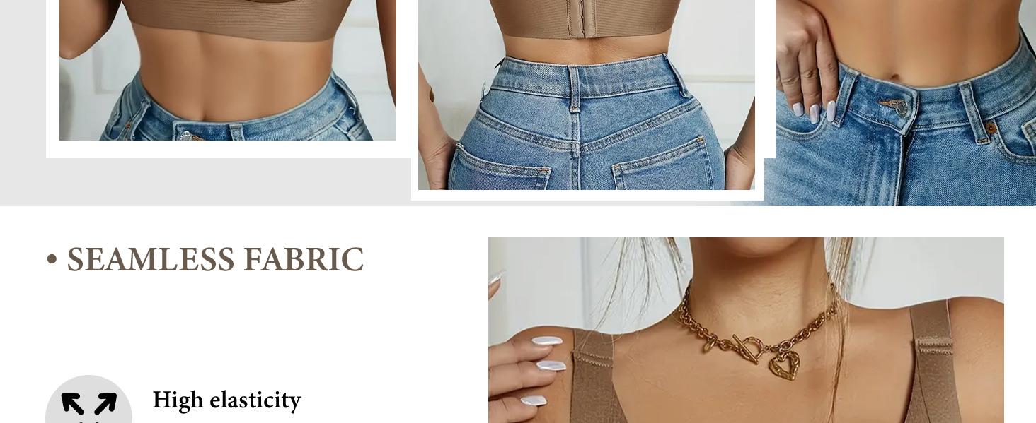 Women's Solid Four-breasted Adjustable Wireless Bra,Soft Comfortable Breathable Ribbed Push Up Seamless Bra,Women's Lingerie for All Seasons,Supportive Bra Underwear Sets Minimalist