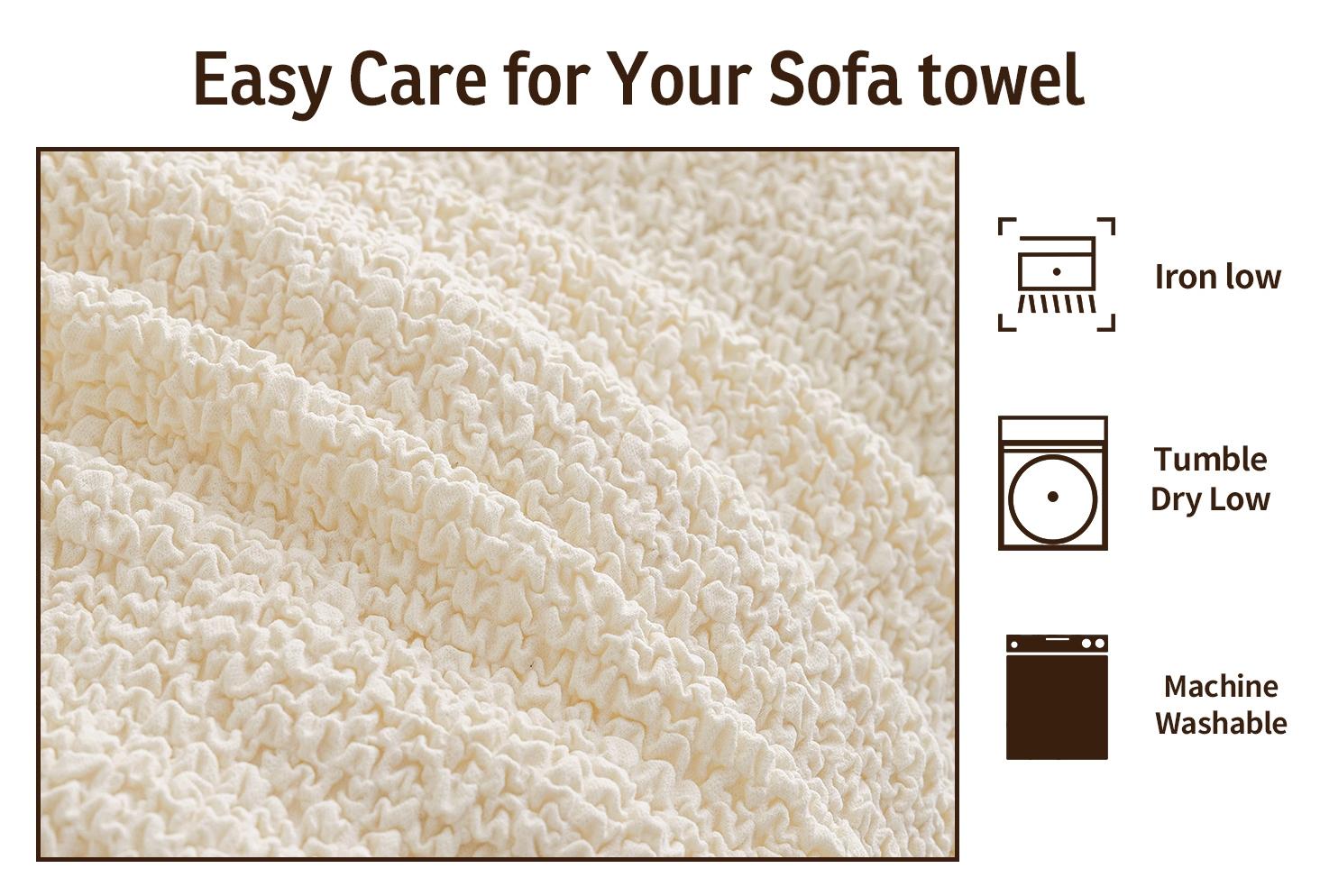 Soft Comfortable Plain Color Dustproof Sofa Cover, 1-Piece Dust-Proof Sofa Protector for Living Room & Office, Reusable Anti-Dust Cover