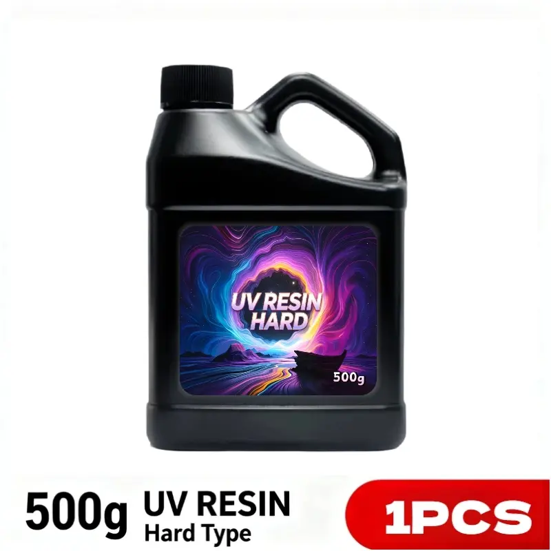 500G And 1000G Upgraded High-Capacity Crystal Clear UV Curing Epoxy Resin - a Brand New Formula Adhesive Resin That Requires No Mixing, Cures Quickly Under UV Or Sunlight, And Has a Transparent High Gloss End. It Is Suitable for Crafts