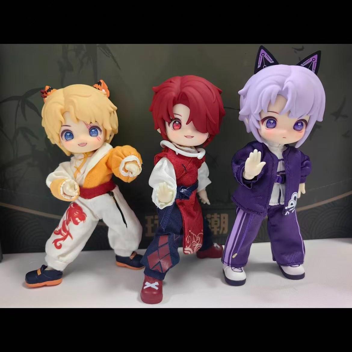 Nagi Beast Boy Series Blind Box Jointed Dolls, Cute Chinese Style Anime Figures, Collectible Mystery Characters, Perfect Gift for Kids and Collectors