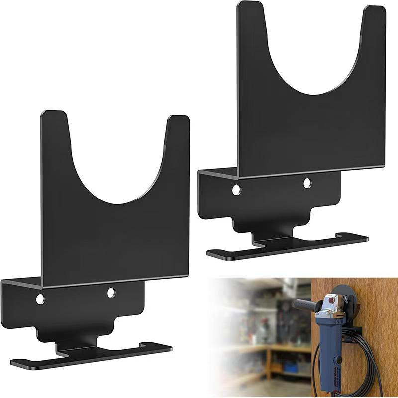 Wall Mounted Corner Machine Bracket, 2 Counts Garage Wall Hanging Rack, Storage Rack for Grinding Machine, Home Organizer