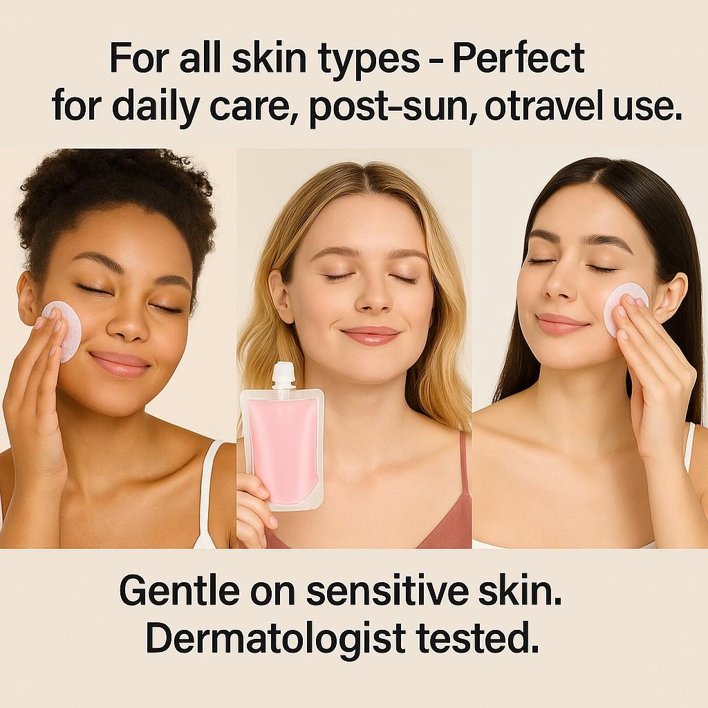 1PCS PDRN Pink Collagen Toning Toner Pad Deep Cleans Pores Unclogs Pores Improves Skin Radiance Suitable for All Skin Types