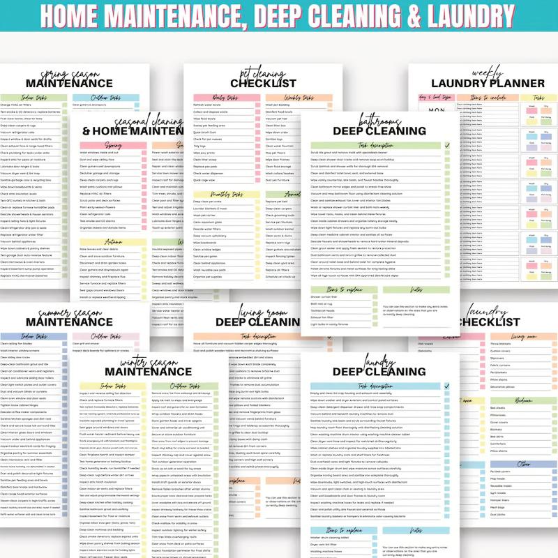 [Decluttering System] Ultimate Home Cleaning & Decluttering Planner