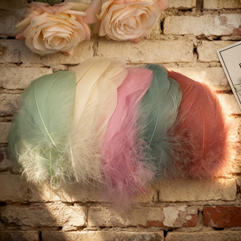 100 pieces of 3.15-4.72 inch synthetic feathers | Photo props suitable for women and girls, carnival decorations, costume accessories, Halloween and Christmas cosplay, neutral fantasy costumes
