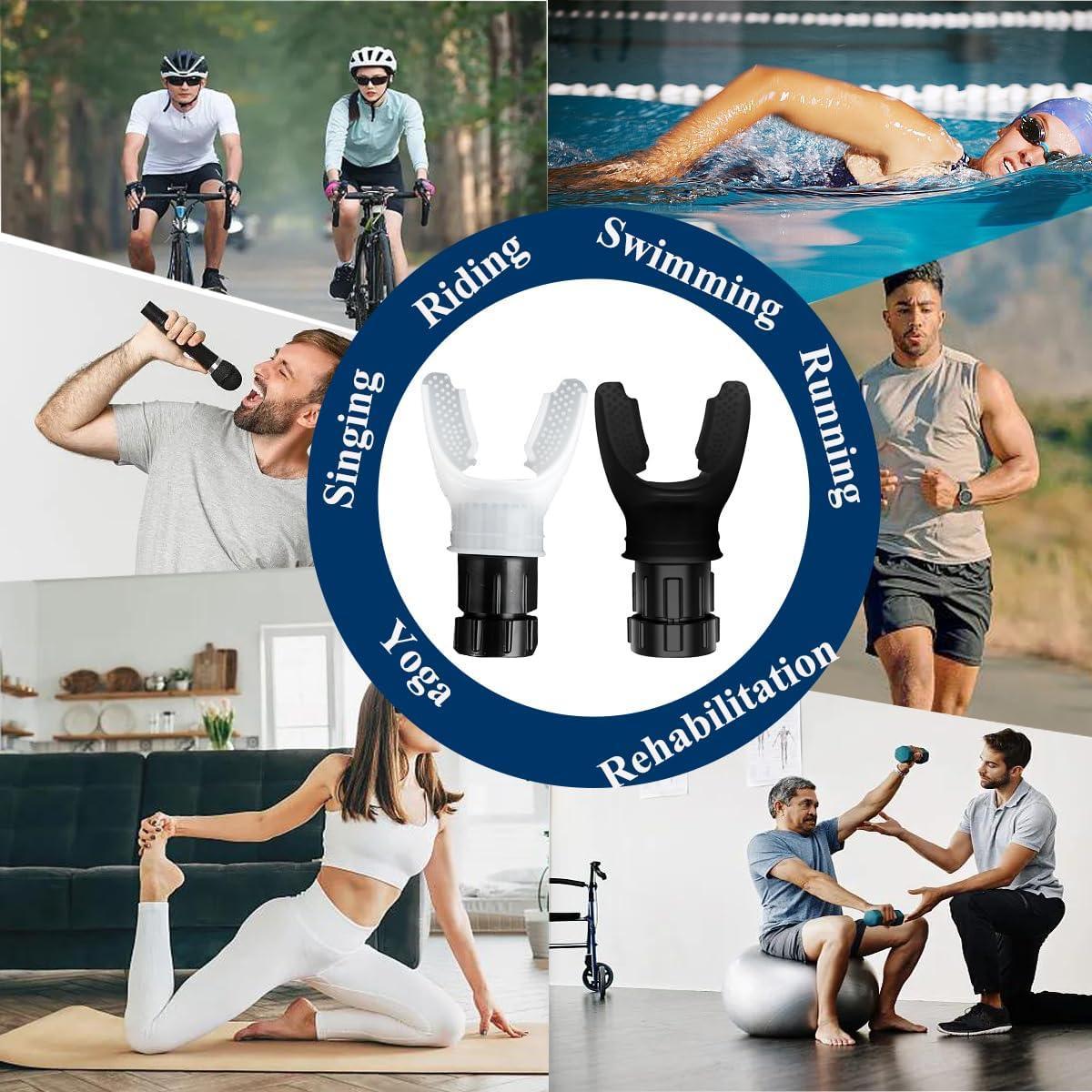 Breathing Exercise Tool with Variable Settings - Lightweight Home Training Equipment for Strength and Endurance Enhancement