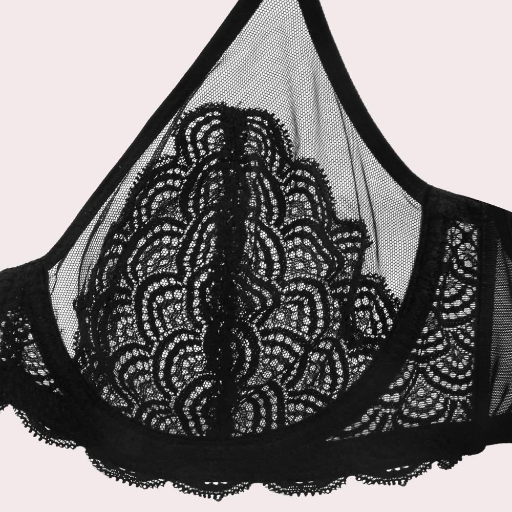 HSIA Enchante Mermaid Scales Unlined Lace Underwire Plus Size Non-padded Full Coverage Bra Set 2 Pack Womenswear Comfort Lingerie HSIA Enchante Mermaid Scales Unlined Lace Underwire Plus Size Non-padded Full Coverage Bra Set 2 Pack Womenswear Comfort Lingerie