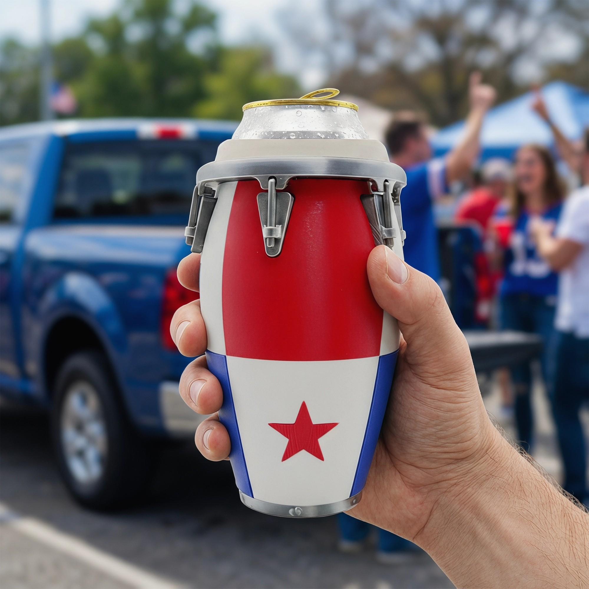 Conga Style Can Holder, 3D Printed 12oz Can Stand, Portable Drink Carrier, Unique Beverage Rack, Perfect for Parties and Festivals Conga Style Can Holder, 3D Printed 12oz Can Stand, Portable Drink Carrier, Unique Beverage Rack, Perfect for Parties and Festivals